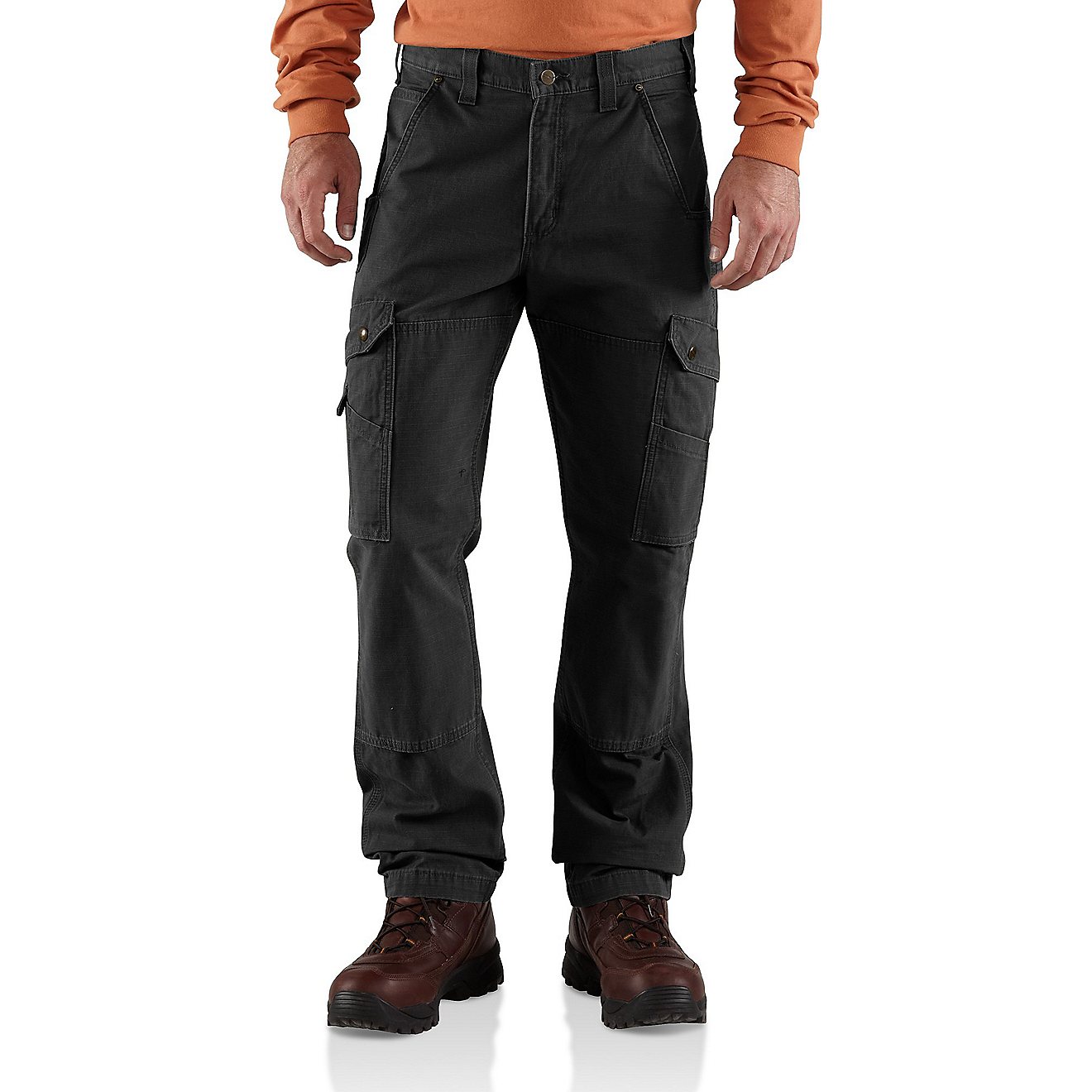 Carhartt Men's Cotton Ripstop Relaxed Fit Double-Front Cargo Work Pants                                                          - view number 1