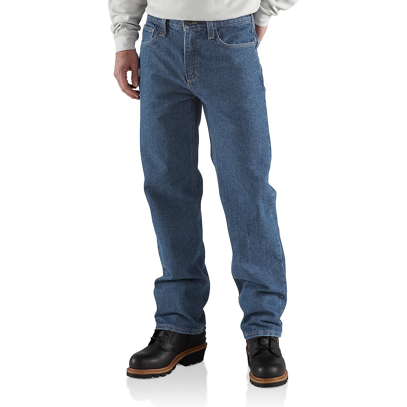 Carhartt Men's Flame-Resistant Relaxed Fit Utility Jeans                                                                         - view number 1