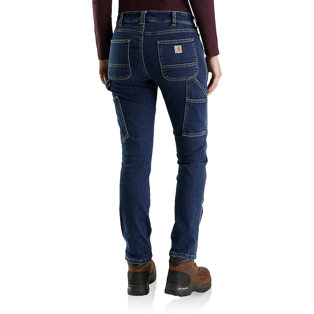Carhartt Women's Double-Front Straight Fit Work Jeans                                                                            - view number 2