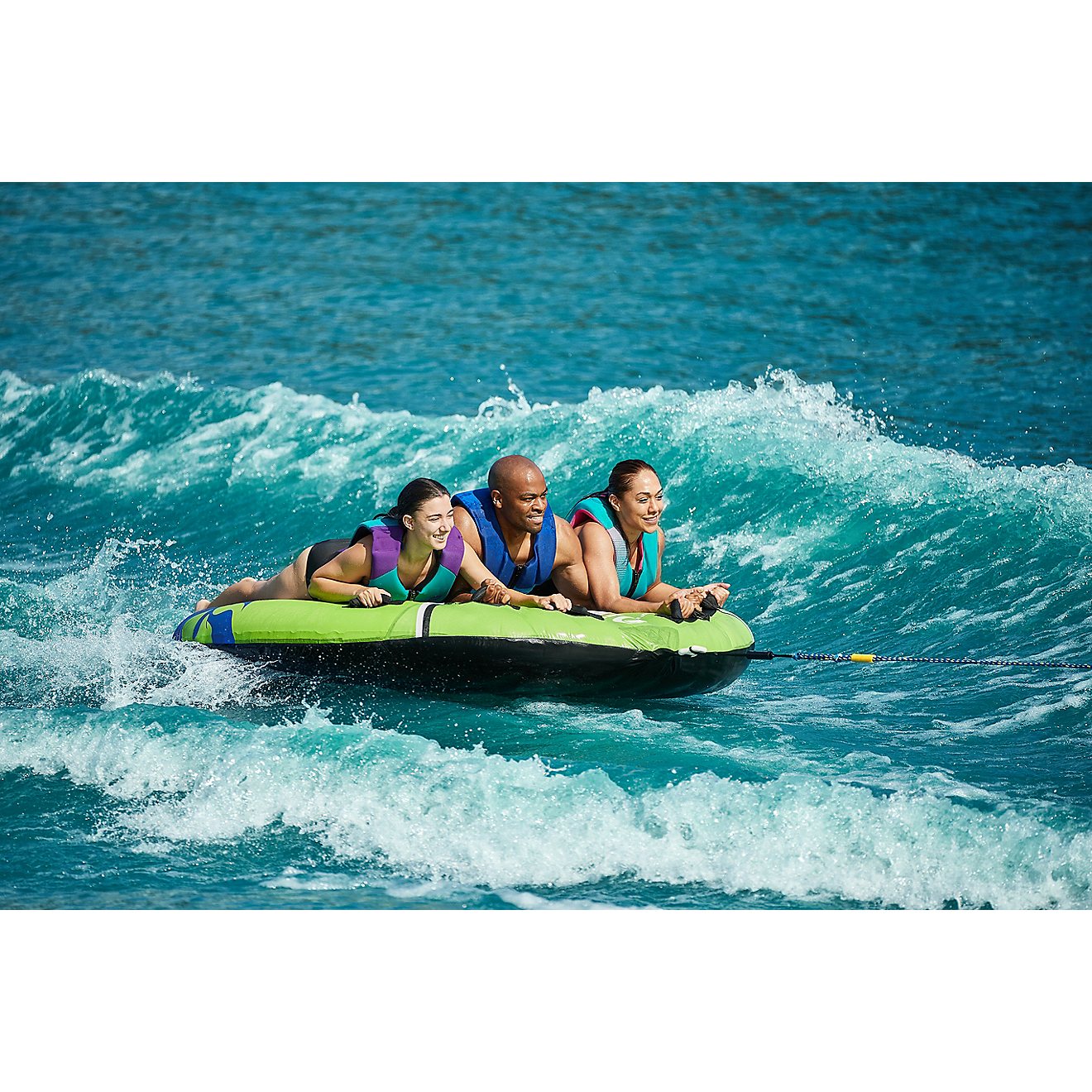3 Riders Brand New O'rageous Sea Serpent III Inflatable Towable Tube 
