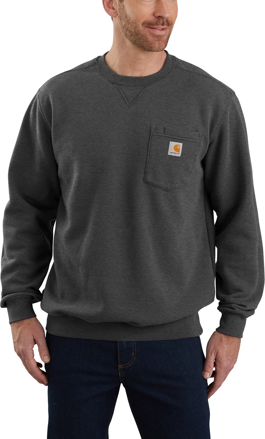 Carhartt Men's Crew Neck Pocket Sweatshirt | Academy