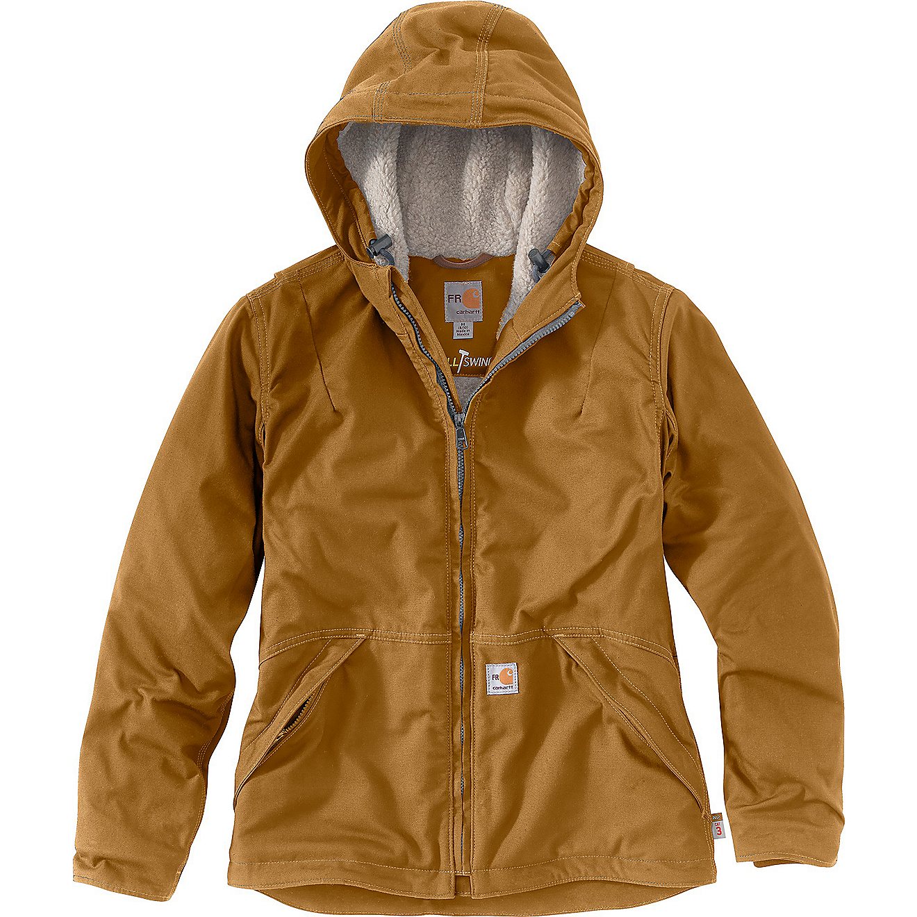 Carhartt Women's Full Swing Quick Duck Sherpa-Lined Flame-Resistant Jacket                                                       - view number 2