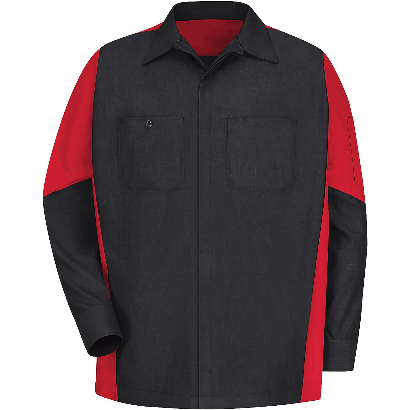 Red Kap Men's 2-Tone Crew Long Sleeve Shirt                                                                                      - view number 1