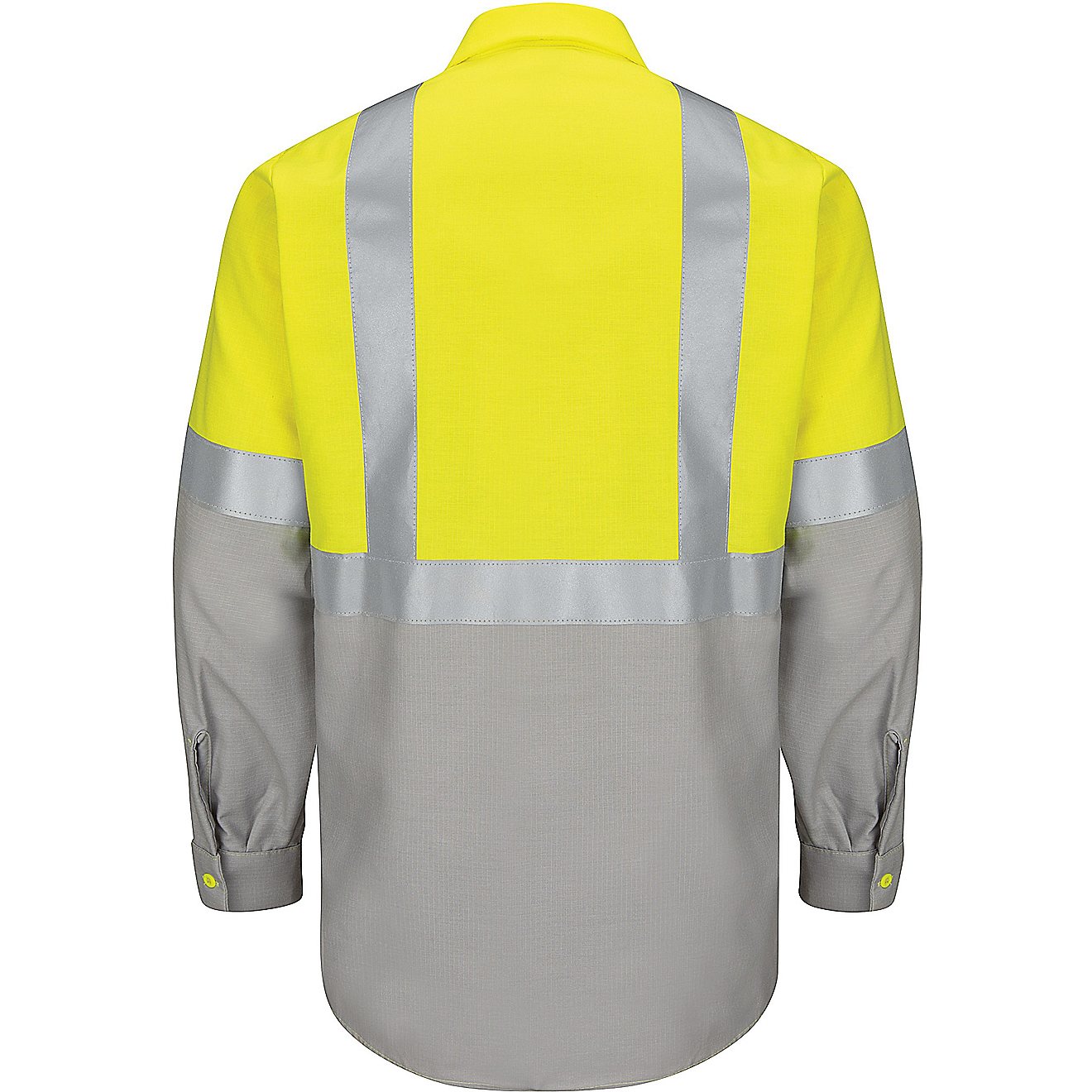 Red Kap Men's Hi-Visibility Colorblock Ripstop Type R Class 2 Long Sleeve Work Shirt                                             - view number 2