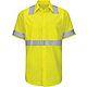 Red Kap Men's Hi-Visibility Ripstop Type R Class 3 Short Sleeve Work Shirt                                                       - view number 1 image