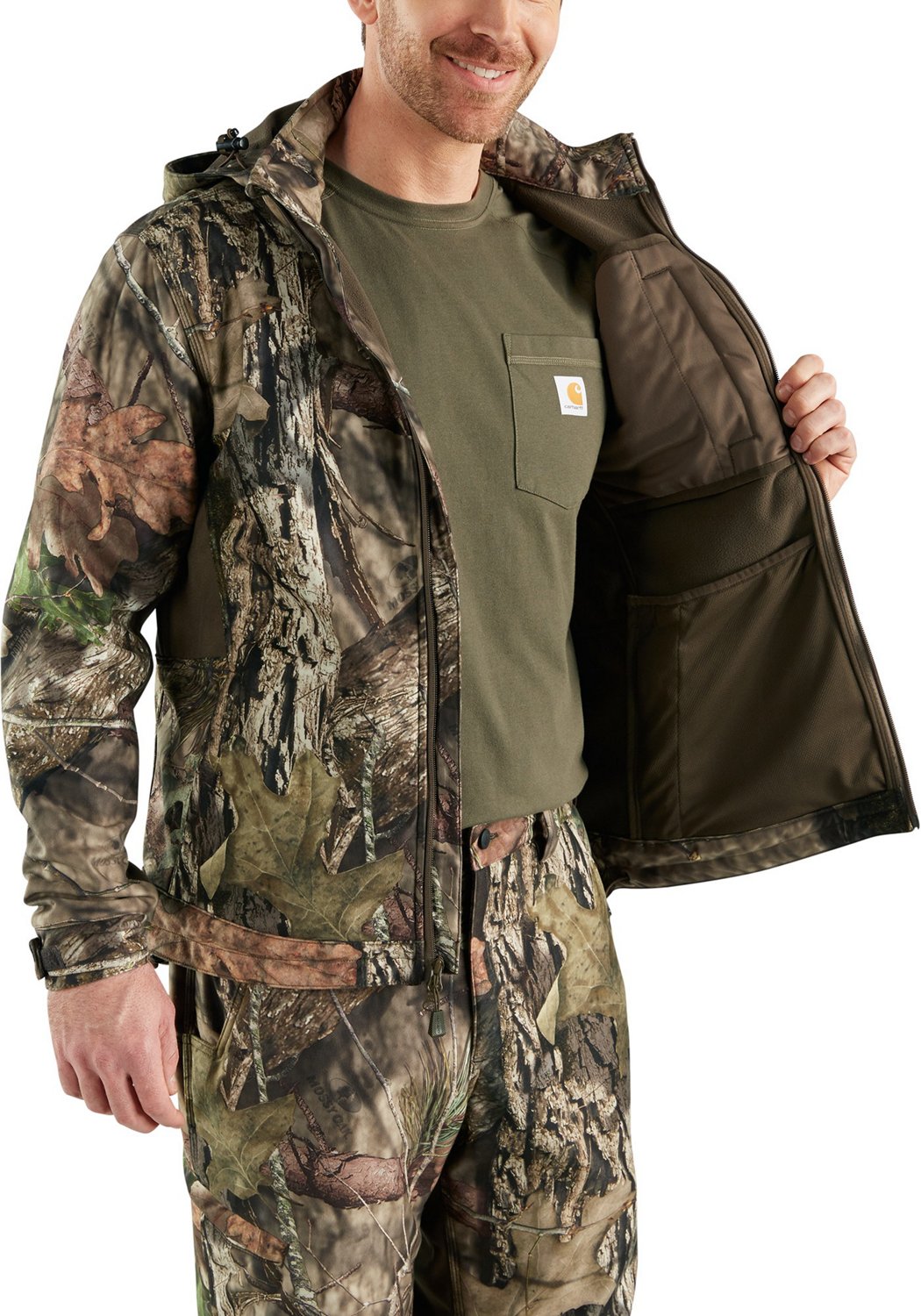 Carhartt Men's Buckfield Camo Jacket Academy