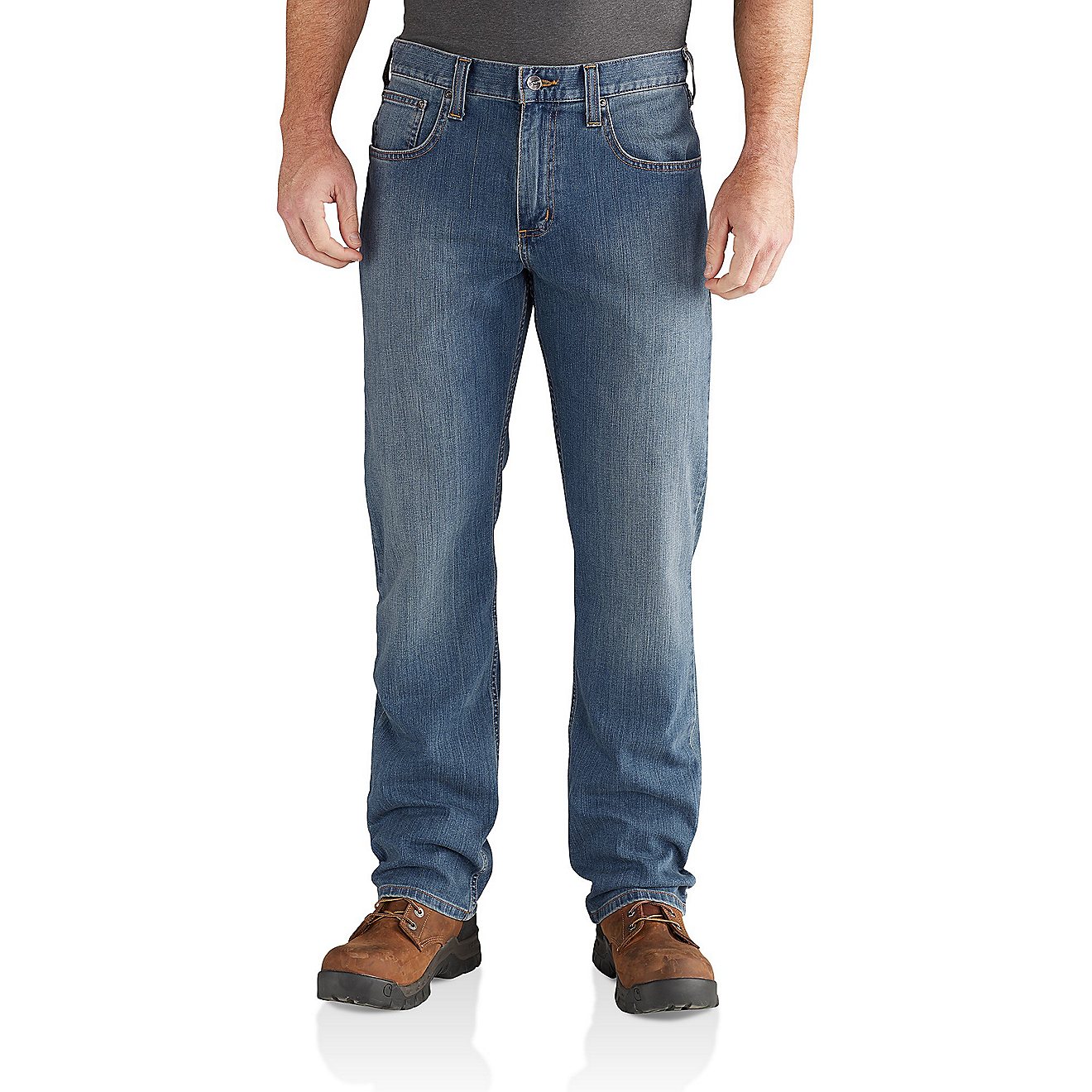 Carhartt Men's Rugged Flex Relaxed Fit Straight-Leg Jeans                                                                        - view number 1