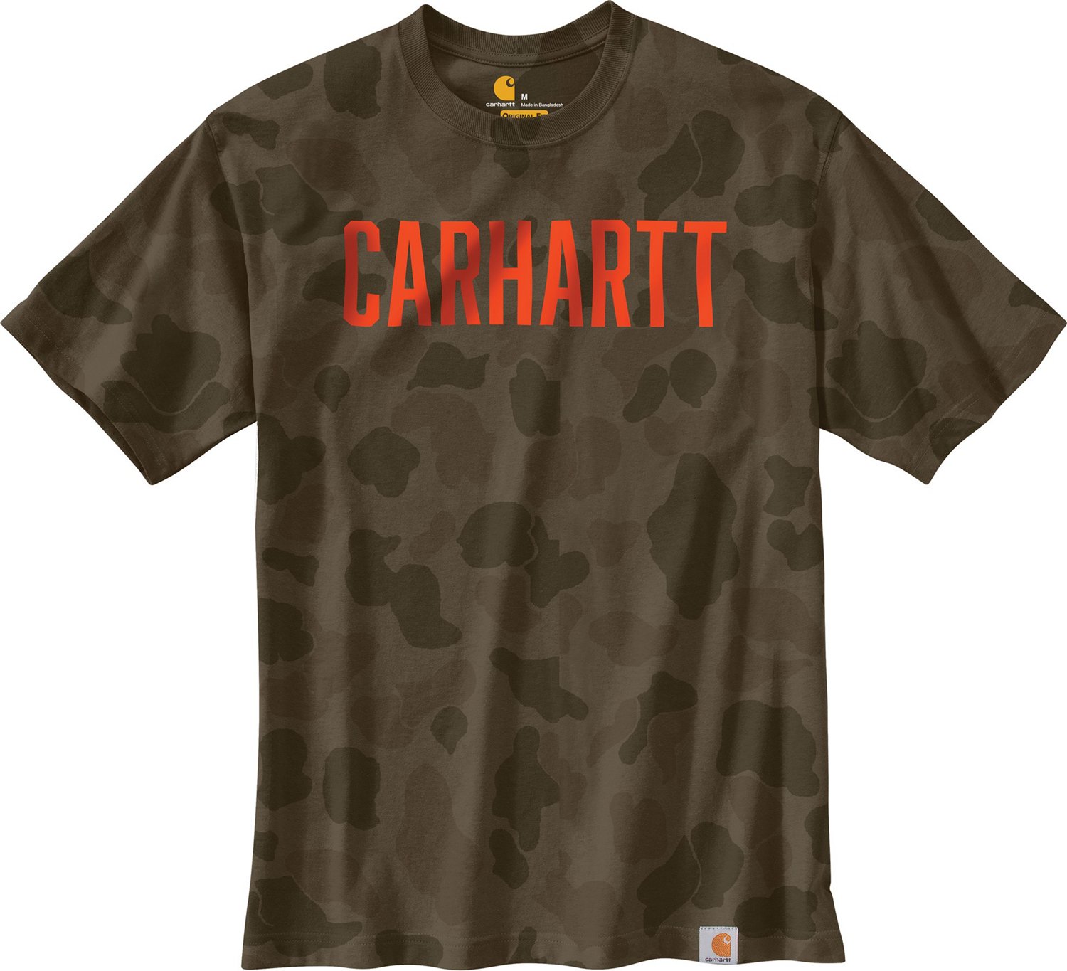 Carhartt Men's Relaxed Fit Camo Logo Tshirt Academy
