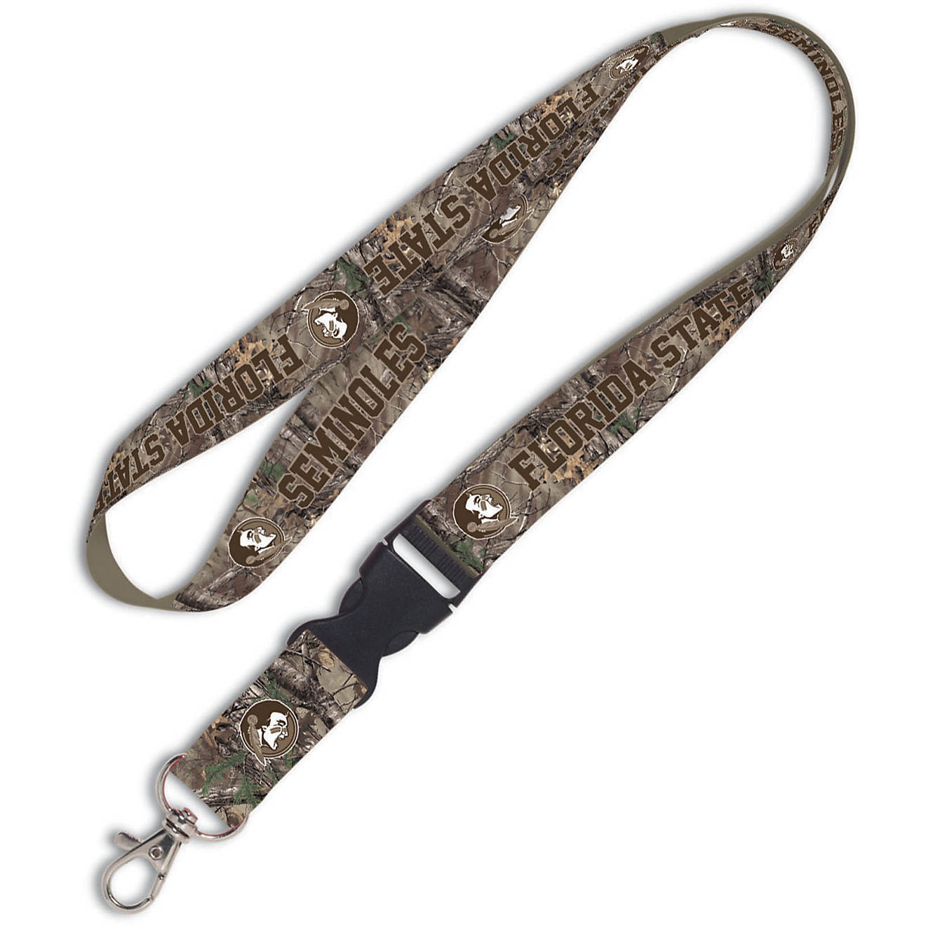 WinCraft Florida State University Camo Lanyard with Buckle                                                                       - view number 1