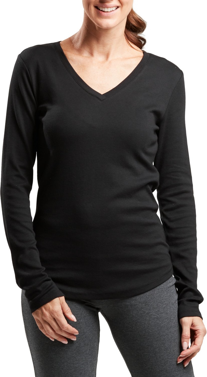 Horizon Modal Long Sleeve V-neck Top 