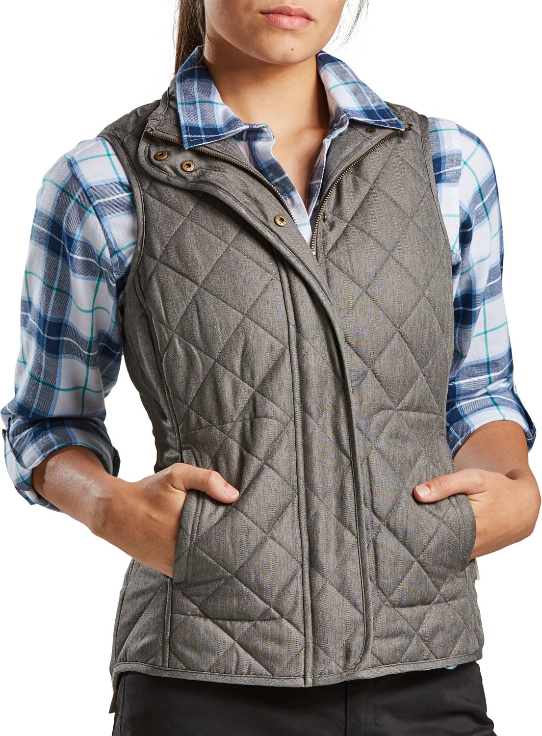 Magellan Outdoors Women's Willow Creek Quilted Vest Academy