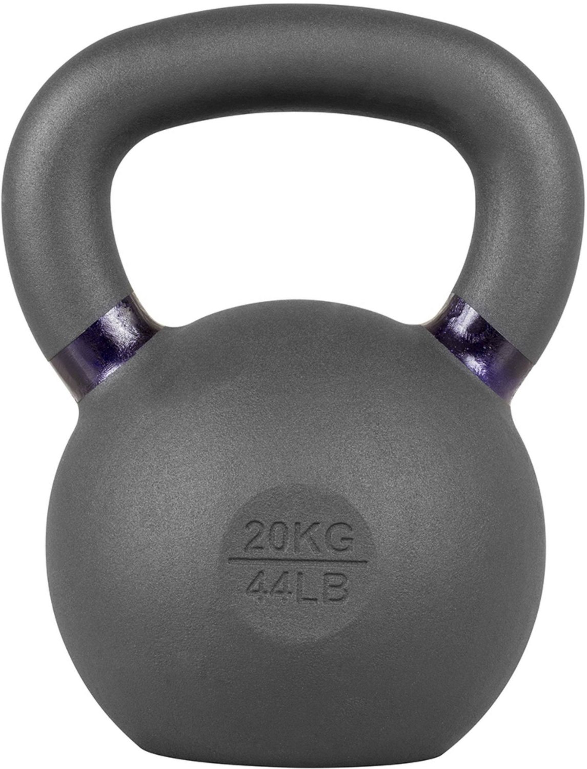 Lifeline Fitness 44 lb Cast Iron Dark Purple Single Kettlebell