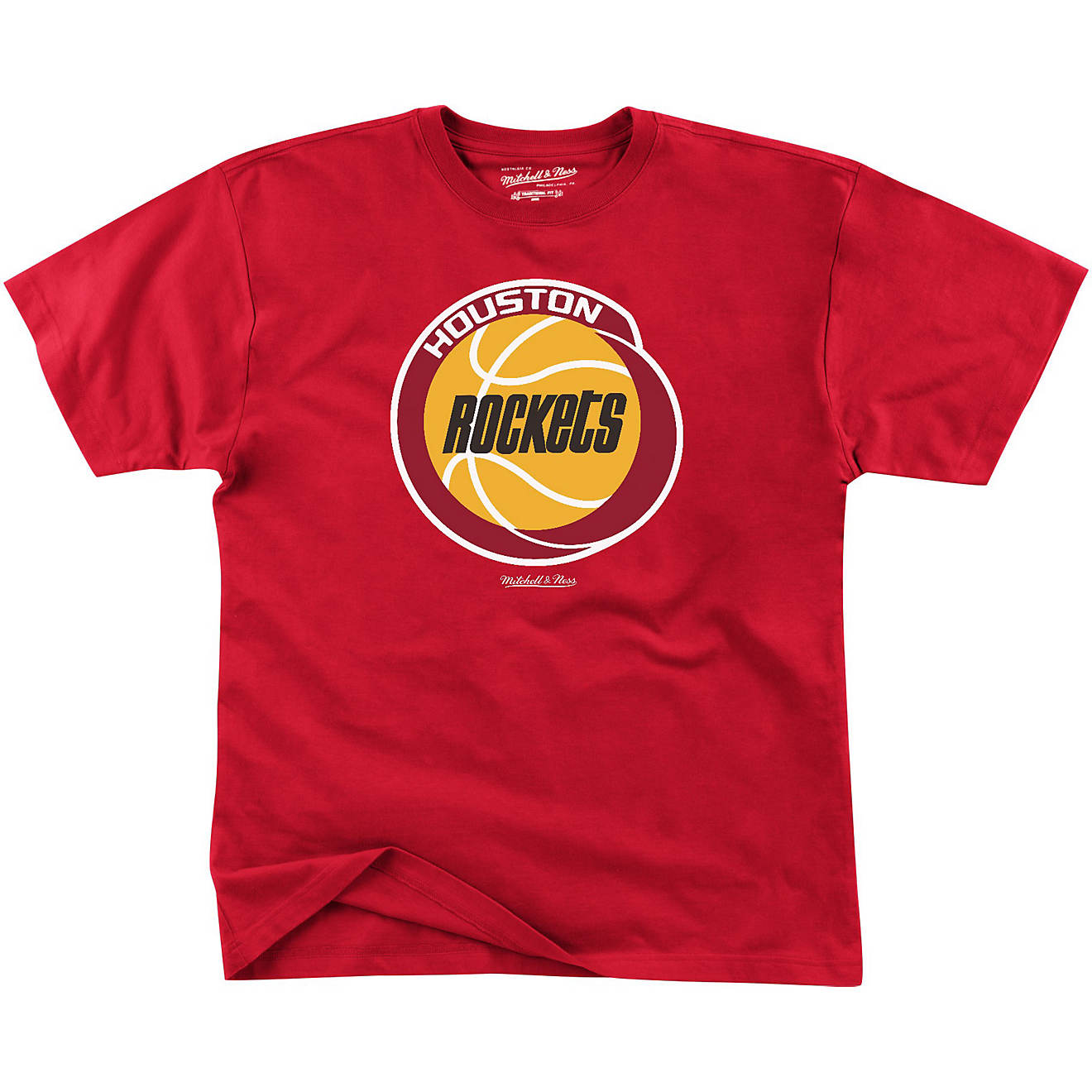 Mitchell & Ness Men's Houston Rockets Logo T-shirt                                                                               - view number 1