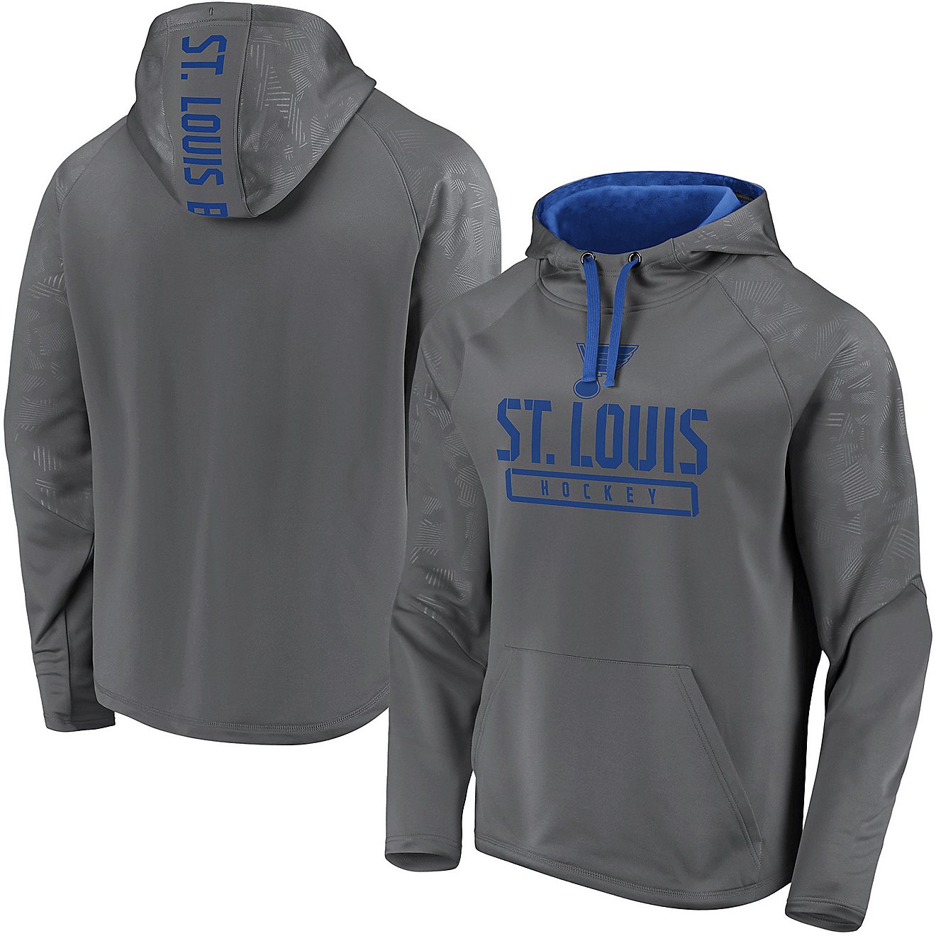 St. Louis Blues Men's Defender Monochrome Engage Hoodie                                                                          - view number 1