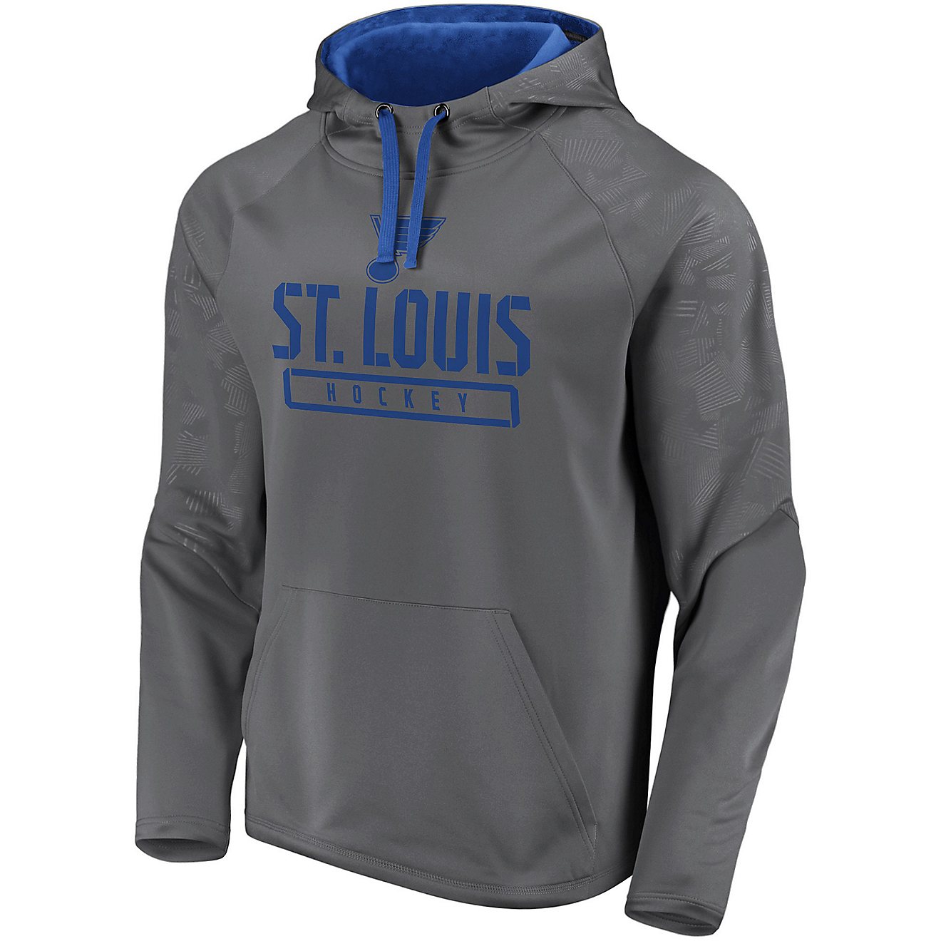 St. Louis Blues Men's Defender Monochrome Engage Hoodie                                                                          - view number 2