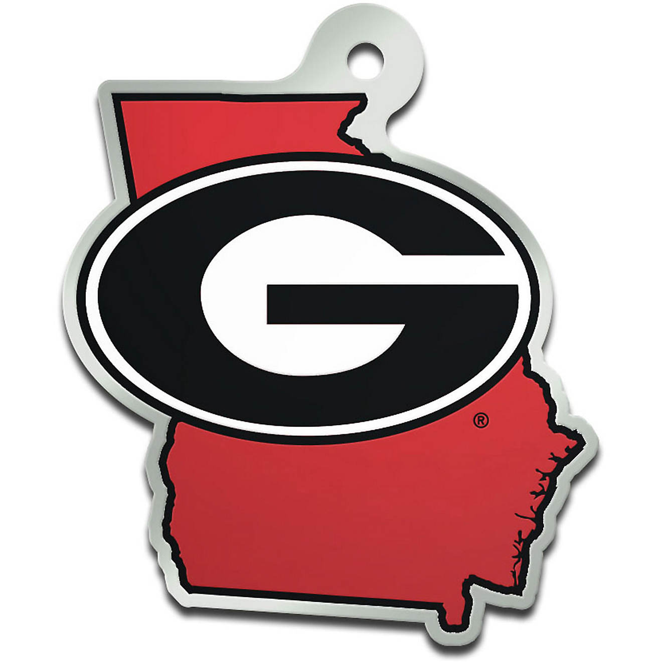 WinCraft University of Georgia State Shape Key Ring                                                                              - view number 1