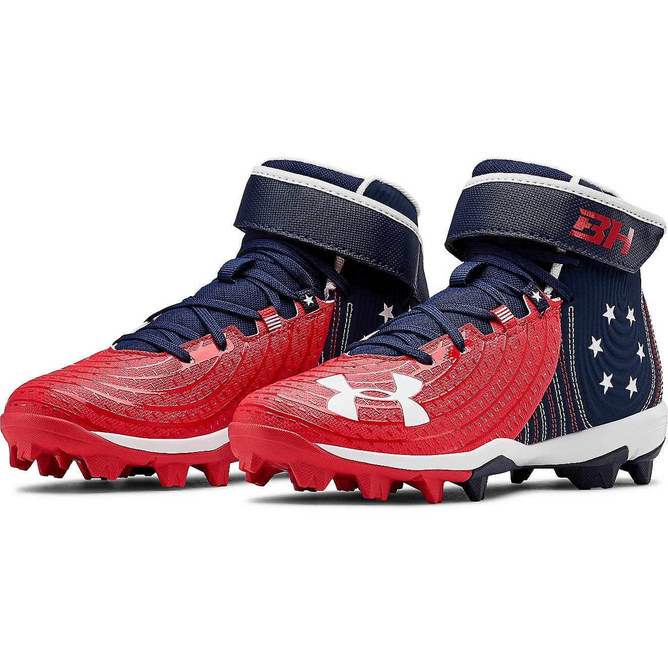 Under Armour Boys' Harper 4 Mid RM Jr. LE Baseball Cleats                                                                        - view number 2