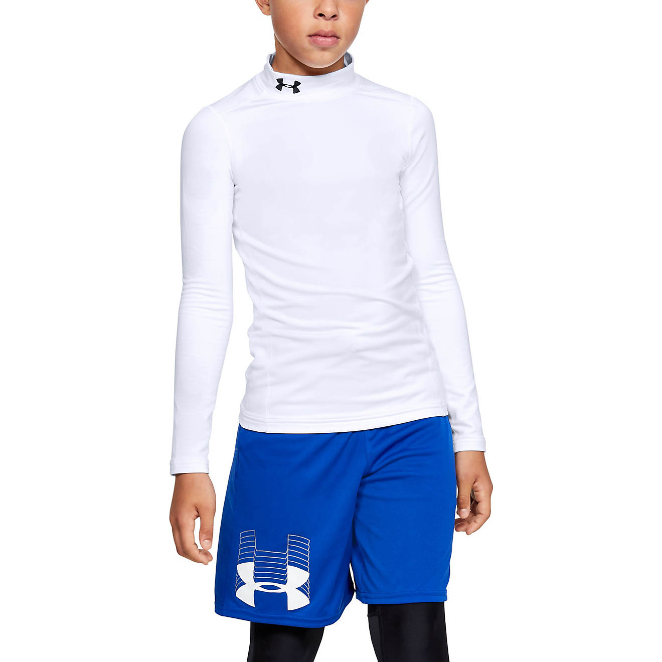 Under Armour Boys' ColdGear Armour Mock Neck Long Sleeve Shirt                                                                   - view number 1