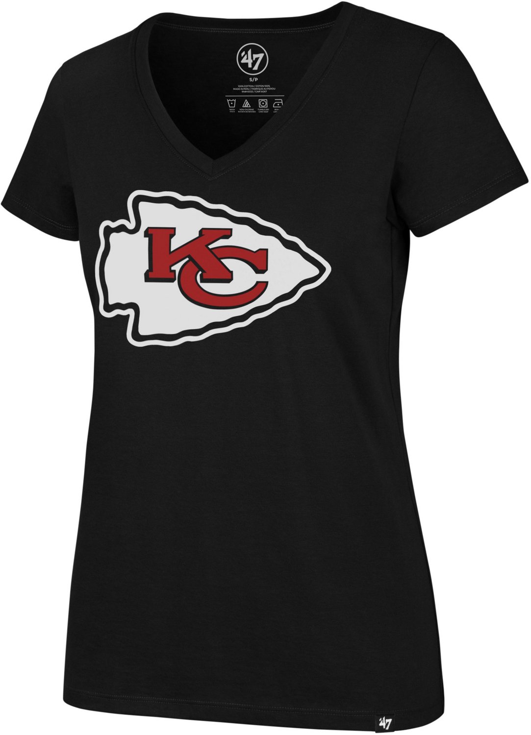 '47 Kansas City Chiefs Women's Imprint Ultra Rival Vneck Tshirt Academy