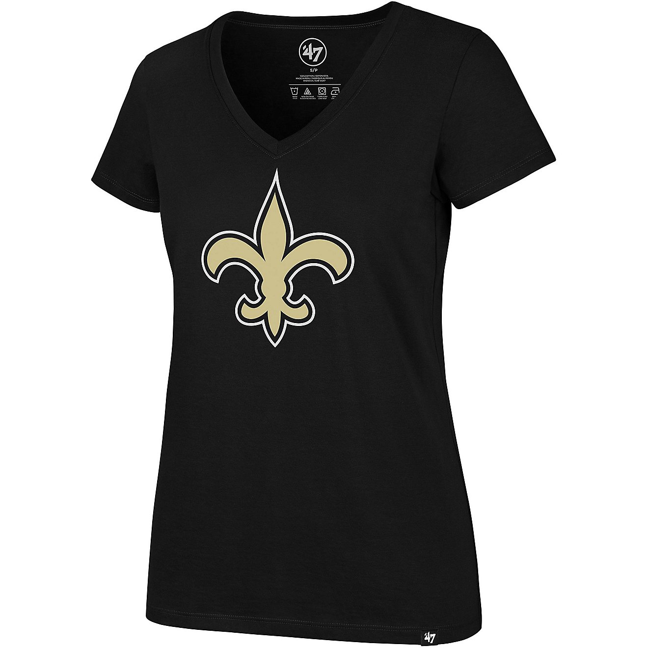 '47 Women's New Orleans Saints Imprint Ultra Rival Logo T-shirt                                                                  - view number 1