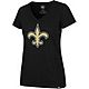 '47 Women's New Orleans Saints Imprint Ultra Rival Logo T-shirt                                                                  - view number 1 image