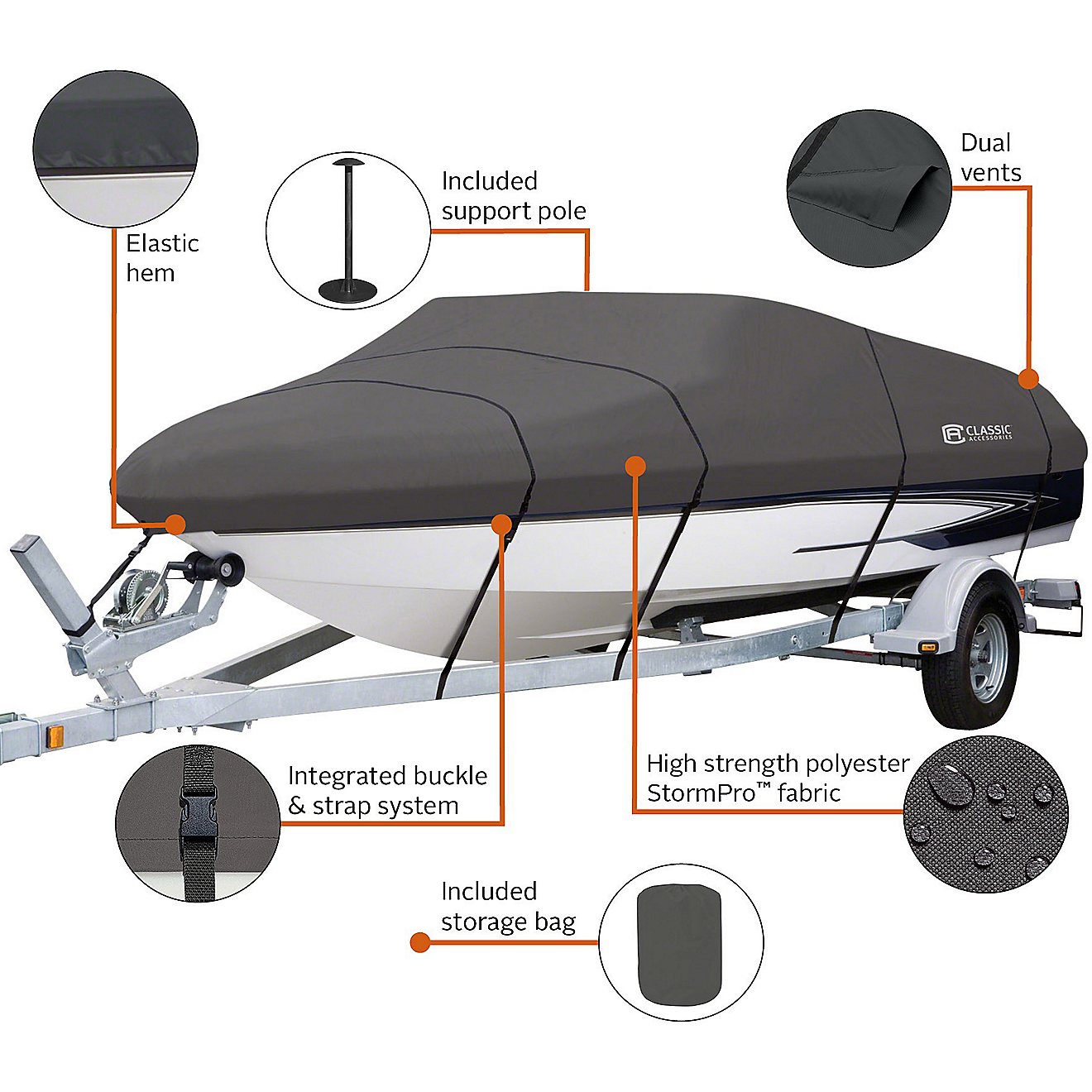 Classic Accessories StormPro Boat Cover                                                                                          - view number 2
