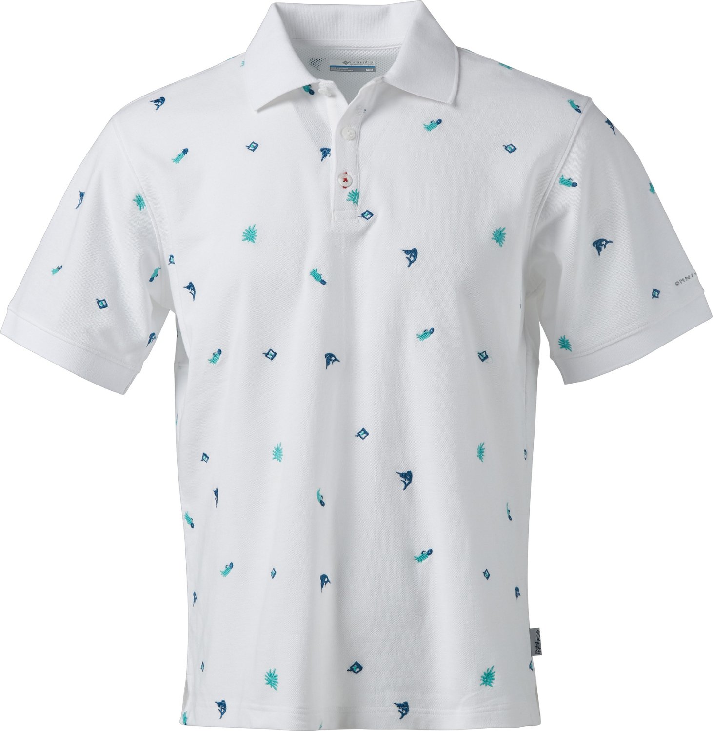 Columbia Sportswear Men's PFG Global Tossed Embroidery Polo Shirt Academy