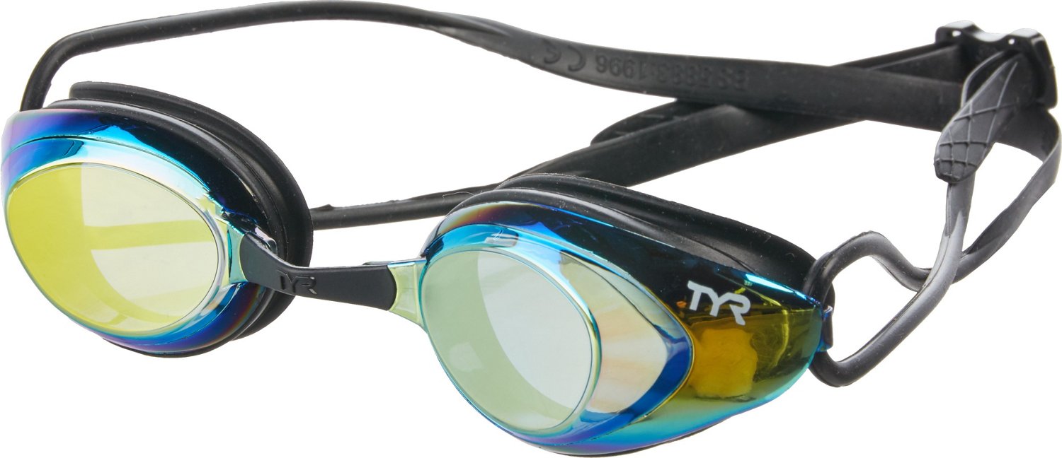 TYR Adults' Blackhawk Racing Mirrored Goggles | Academy