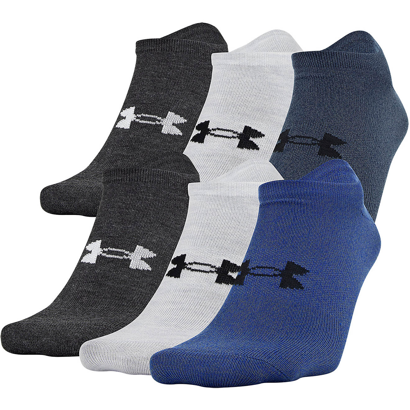 Under Armour Essential Lite Performance No Show Socks 6 Pack                                                                     - view number 1