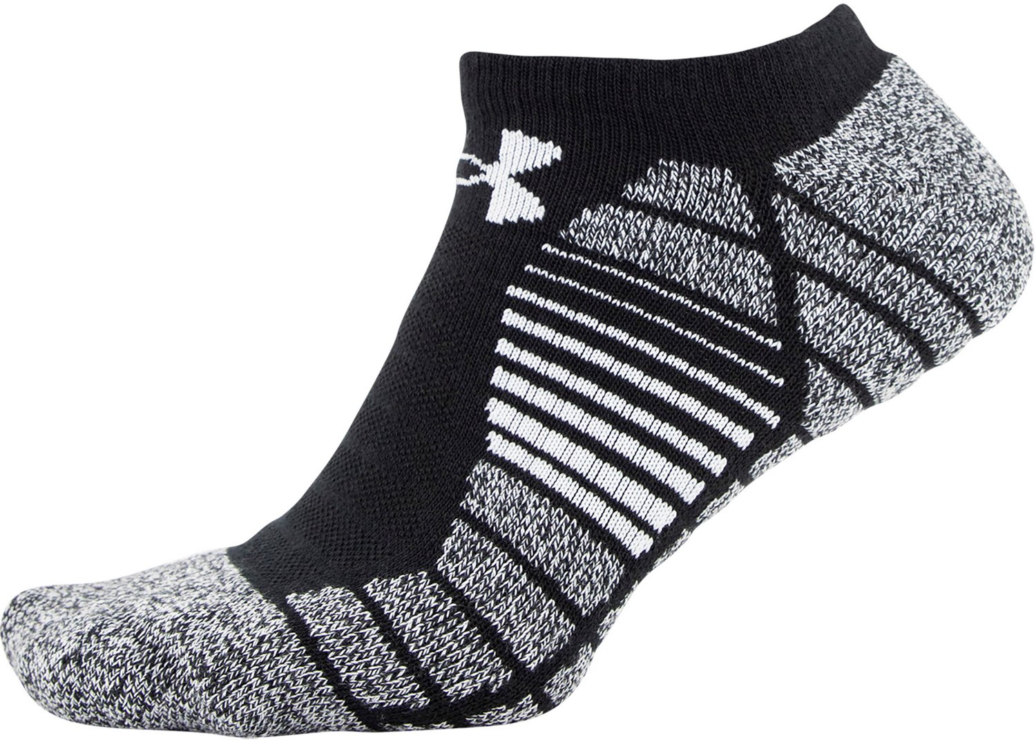 Under Armour Elevated Performance No Show Socks 3 Pack Academy