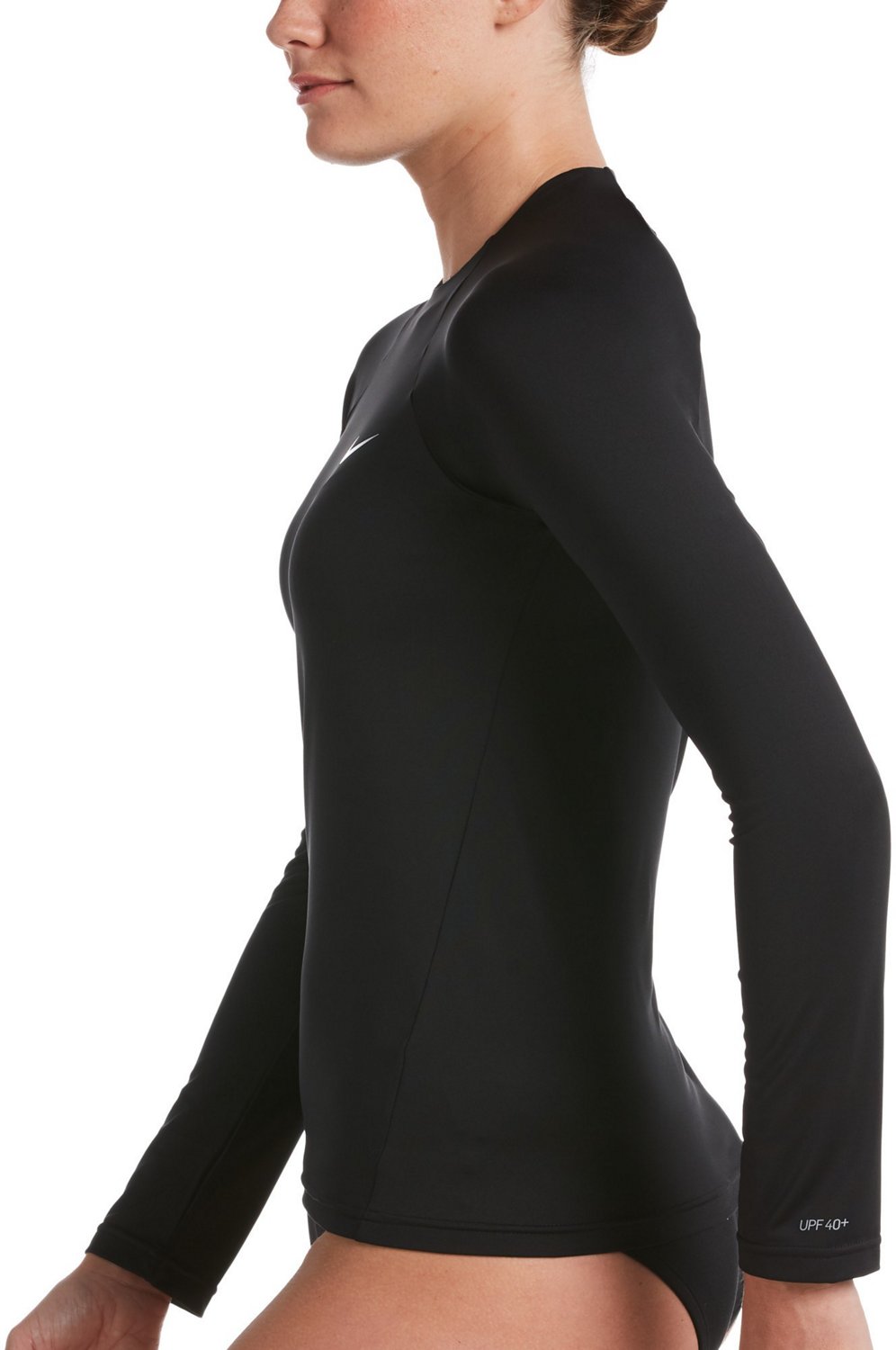 Nike Women's Essential Long Sleeve Hydroguard Rash Guard Academy