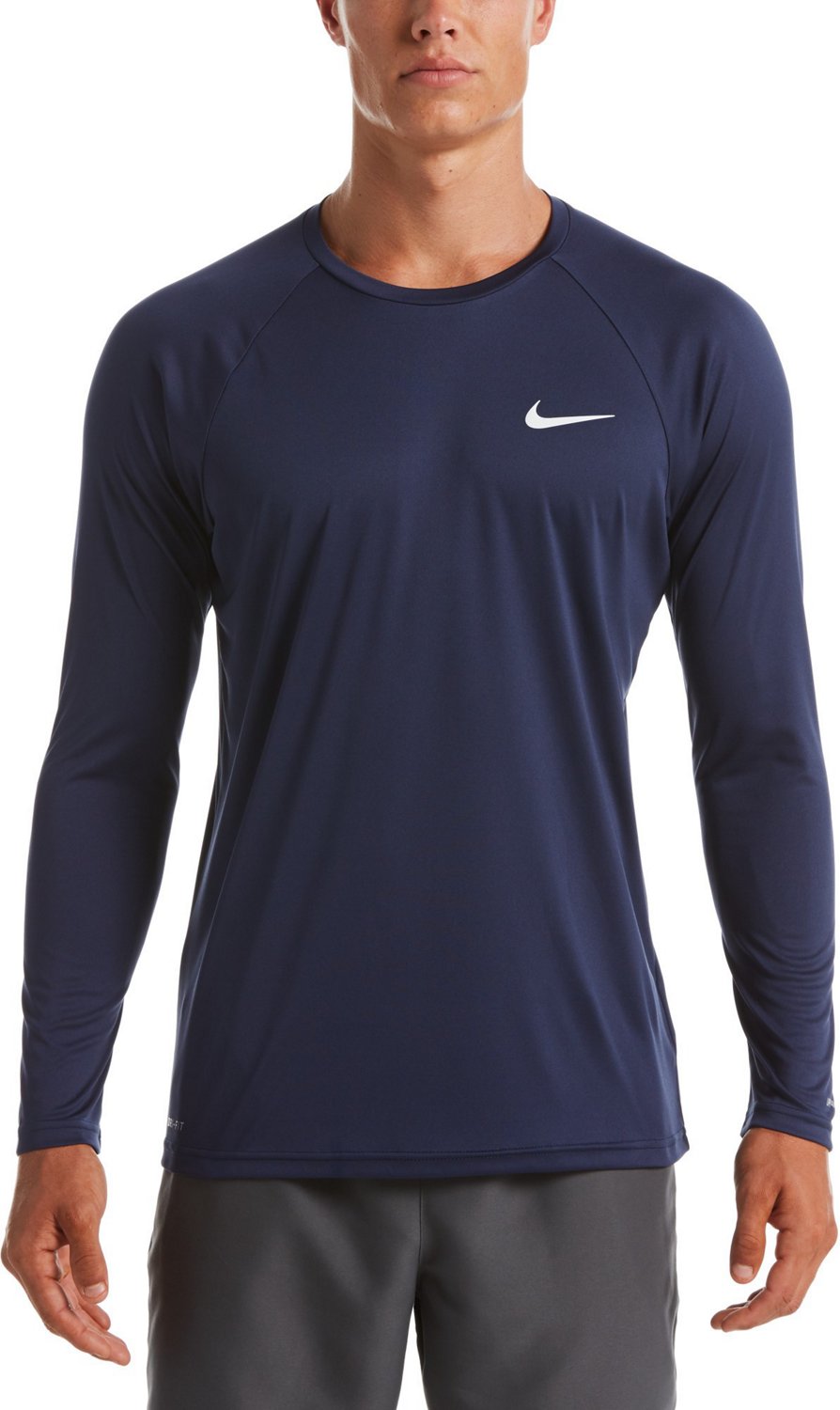 Nike Men's Essential Long Sleeve Hydroguard Rash Guard Academy