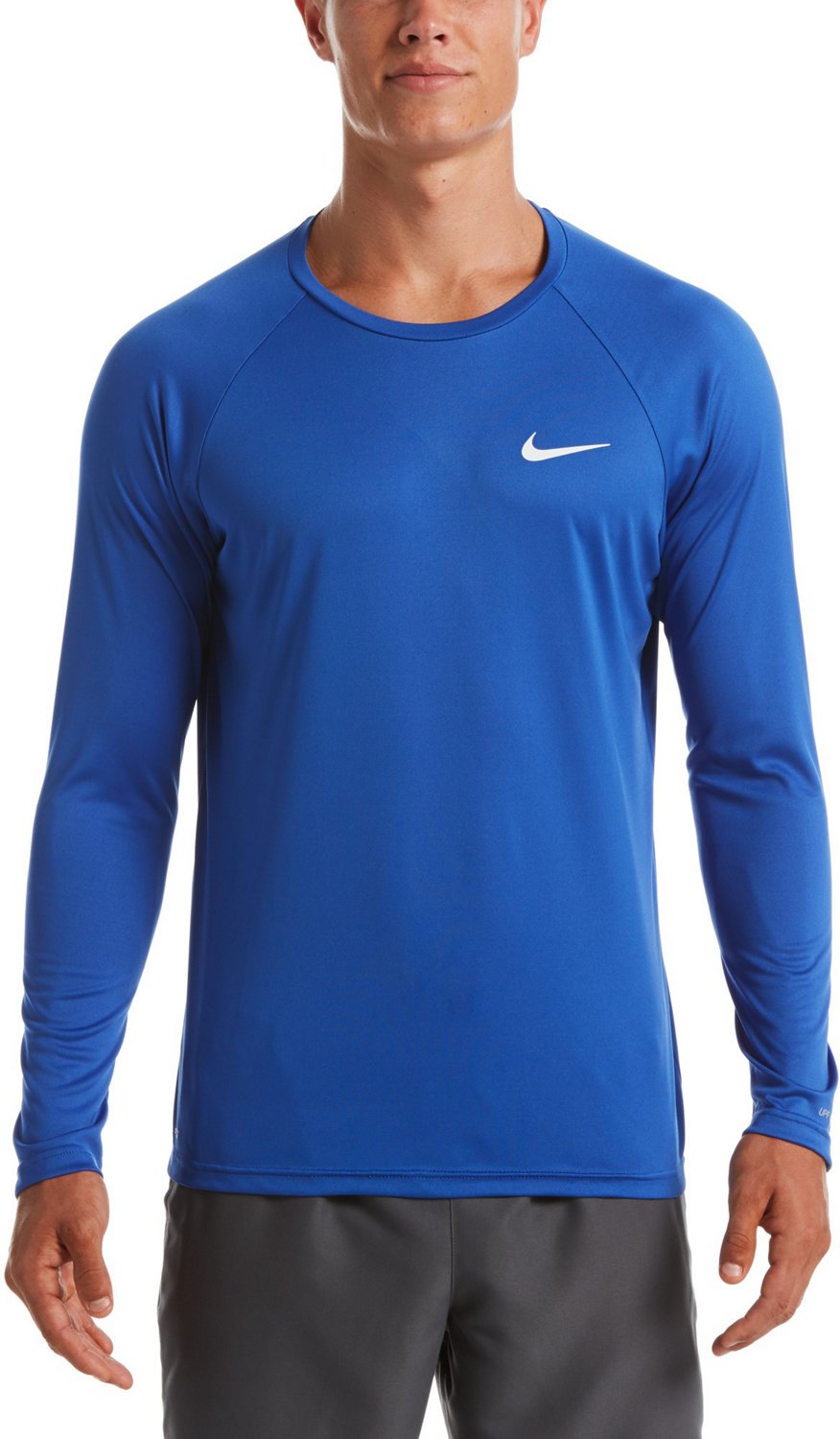 Nike Men's Essential Long Sleeve Hydroguard Rash Guard Academy