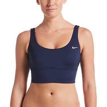 Nike Women's Essential Scoop Neck Midkini Swim Top                                                                              