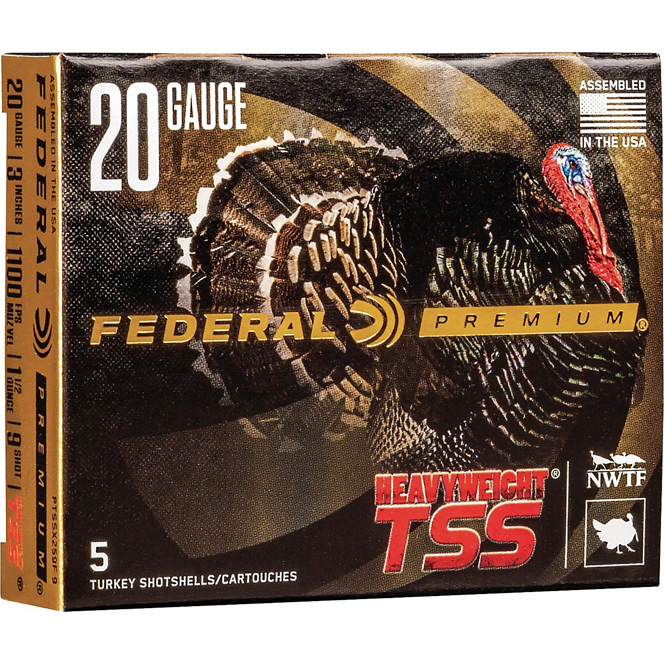 Federal Premium TSS Heavyweight Turkey 20 Gauge Shotshells - 5 Rounds                                                            - view number 1