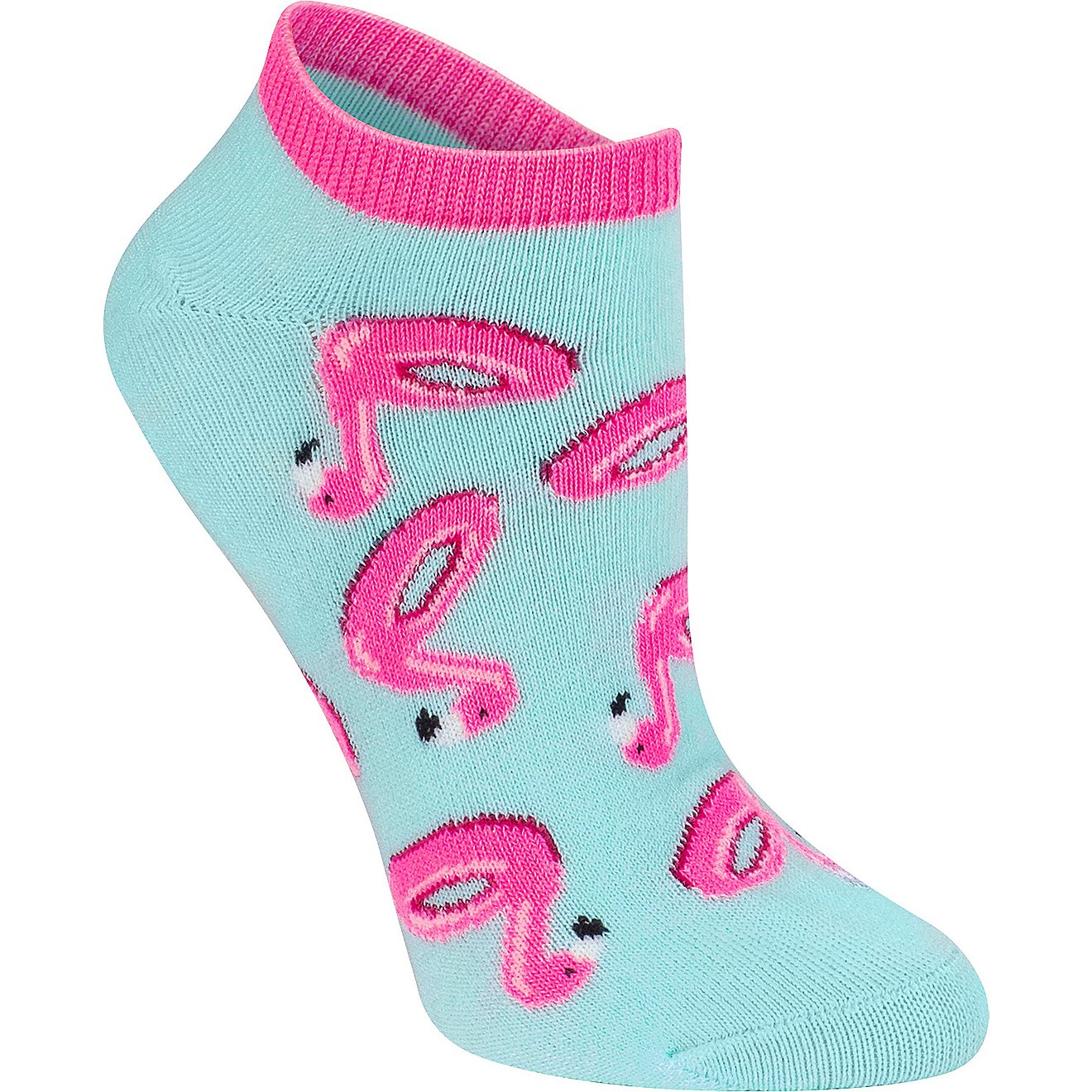 BCG Flamingos Vacay No-Show Socks 6 Pack                                                                                         - view number 2