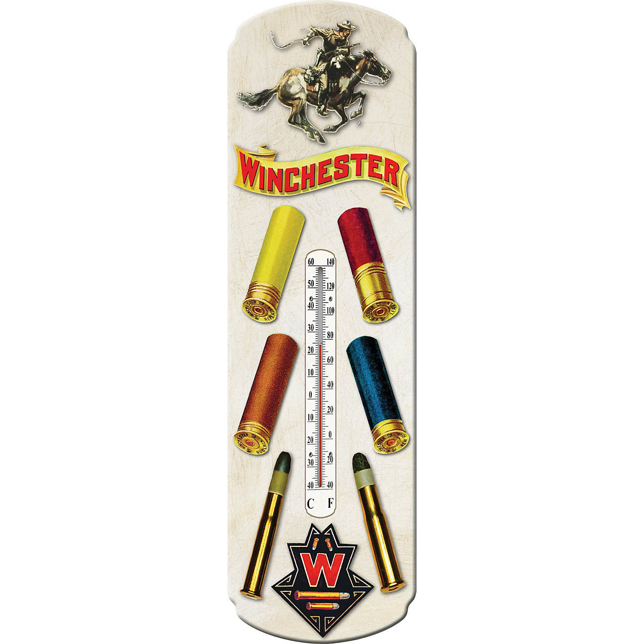 River's Edge Products Winchester Ammo Tin Thermometer                                                                            - view number 1