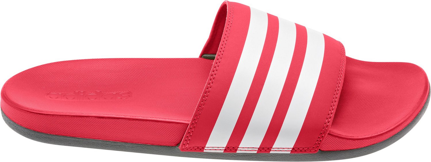 adidas slides red white blue