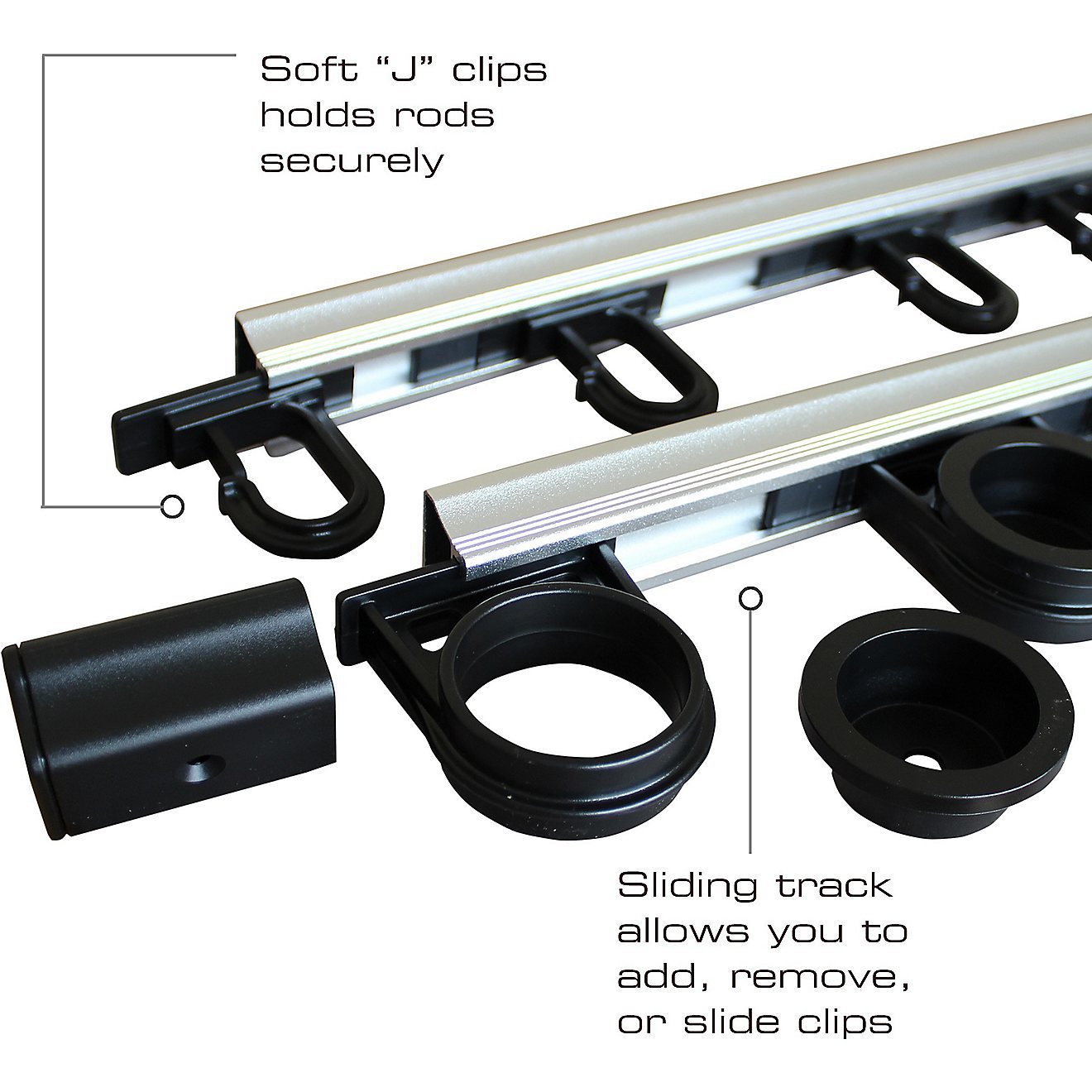 Rush Creek 3-in-1 Aluminum Modular 10-Rod Wall and Ceiling Rack                                                                  - view number 5