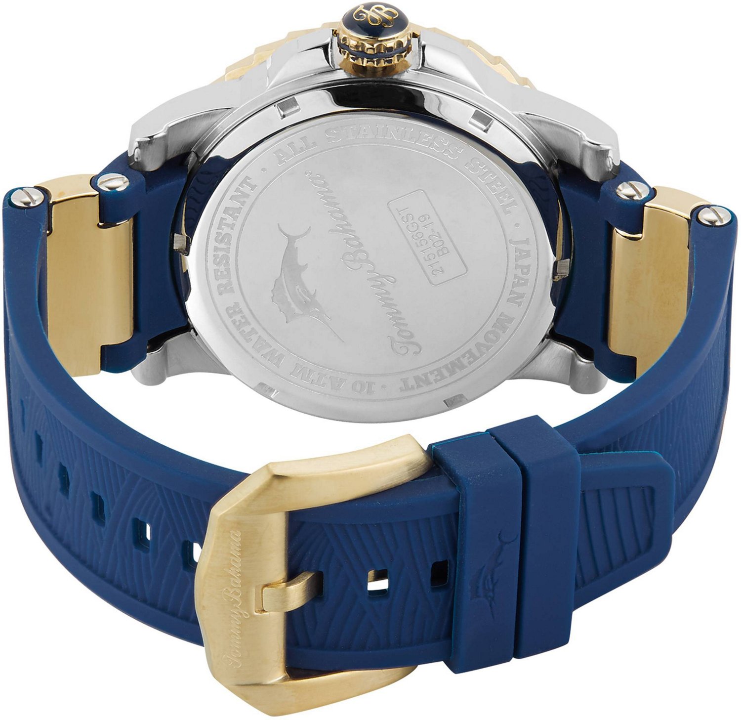 tommy bahama silicone diver watch