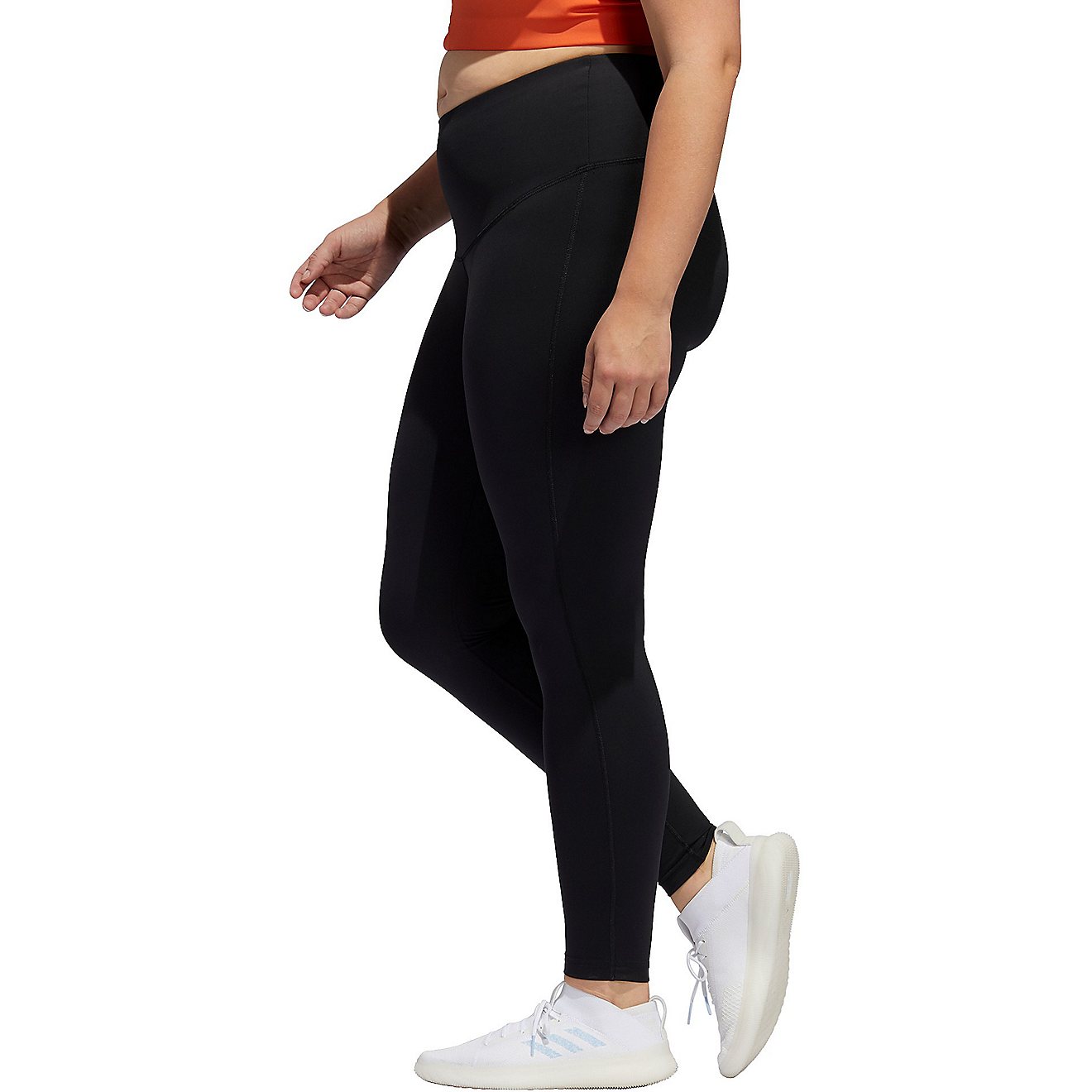 adidas Women's Believe This Solid Heather Plus Size Tights                                                                       - view number 3