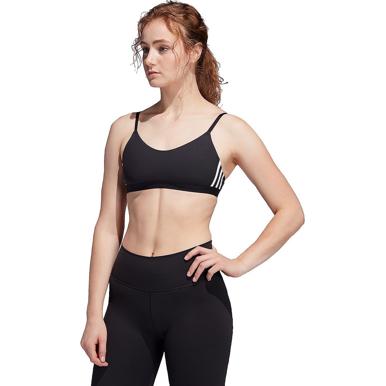 adidas Women's All Me 3-Stripes Sports Bra                                                                                       - view number 1