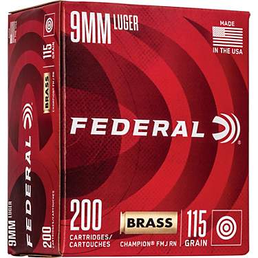 Federal Premium Champion 9mm 115-Grain Pistol Ammunition                                                                        