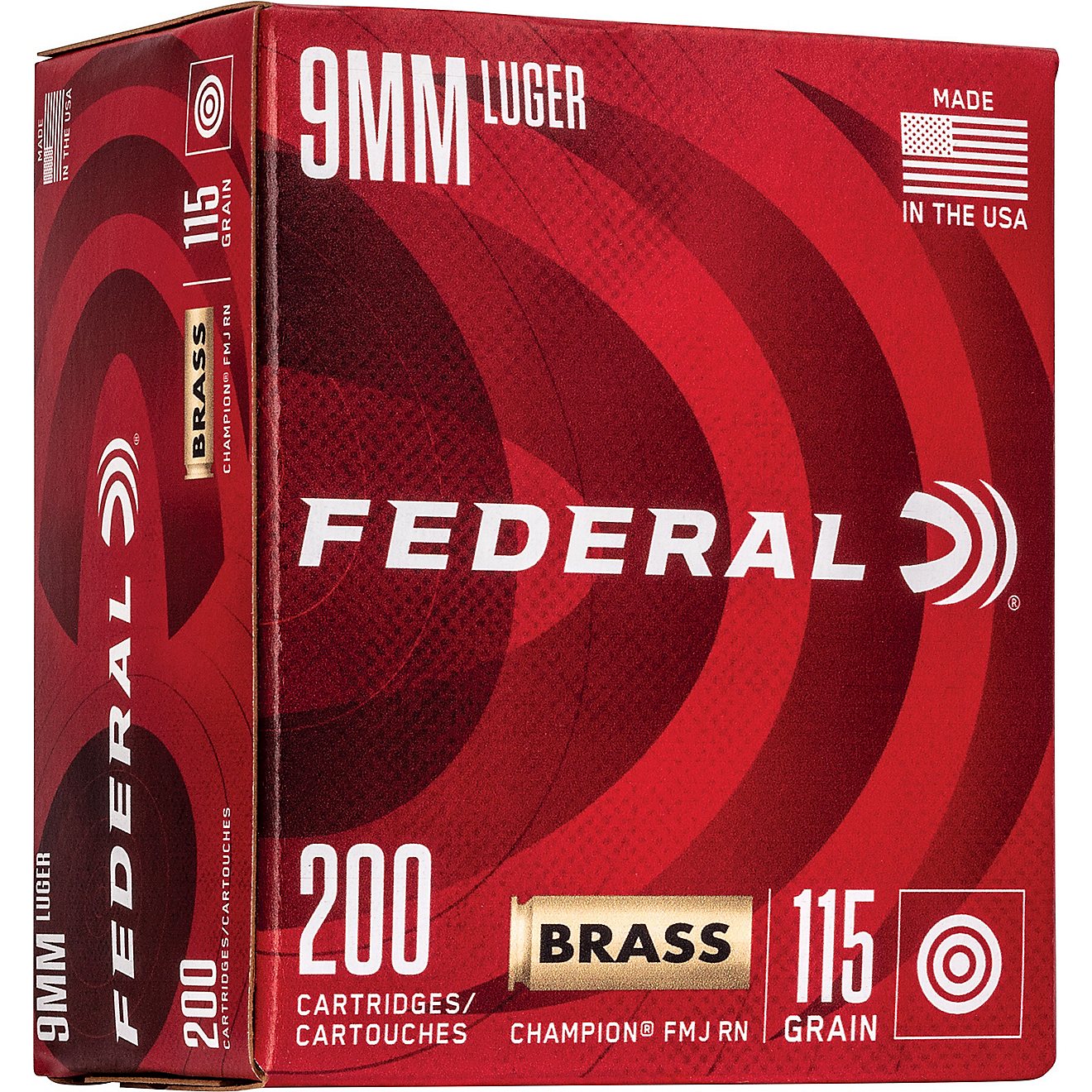 Federal Premium Champion 9mm 115-Grain Pistol Ammunition                                                                         - view number 1
