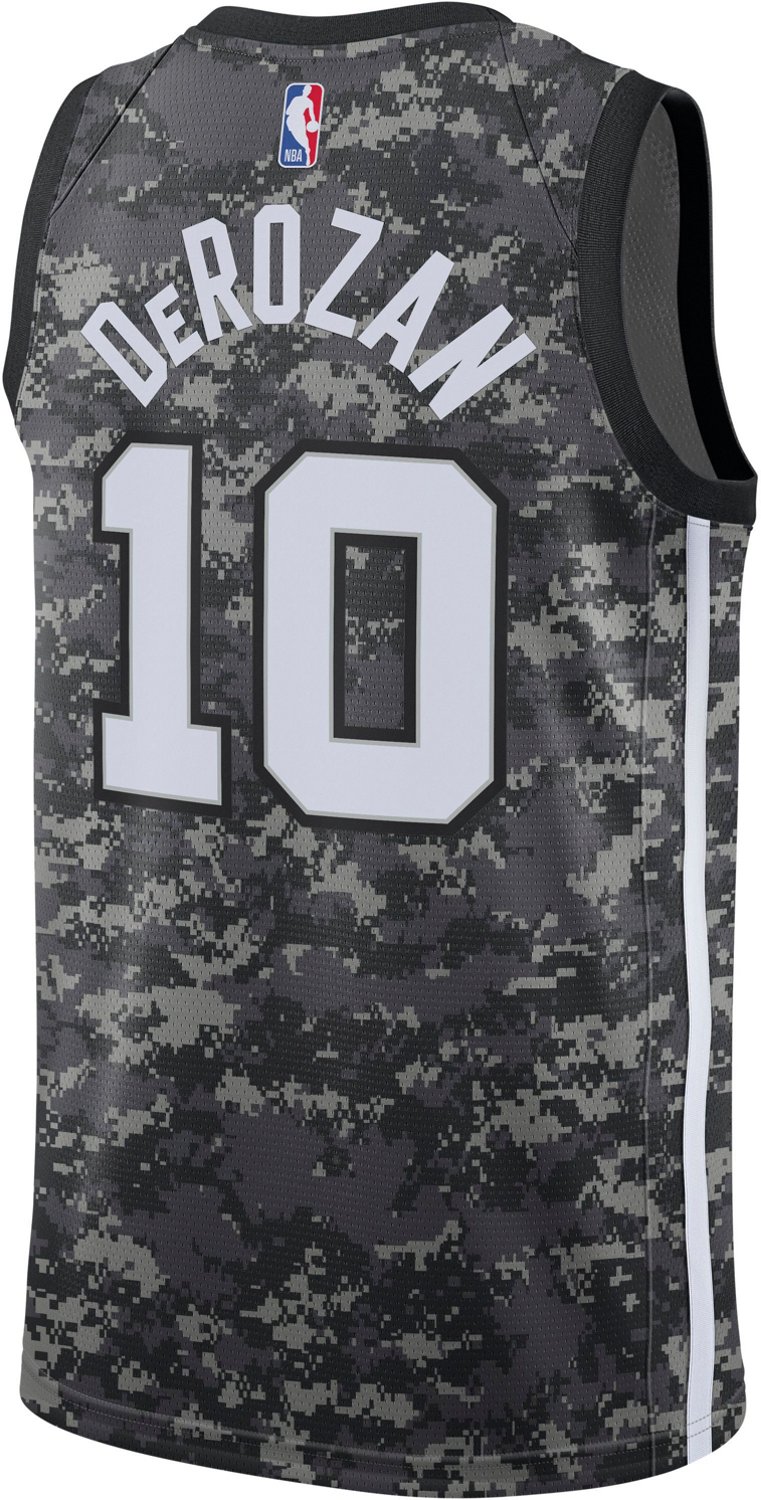 Nike Men's San Antonio Spurs DeMar DeRozan 10 Swingman Salute the ...