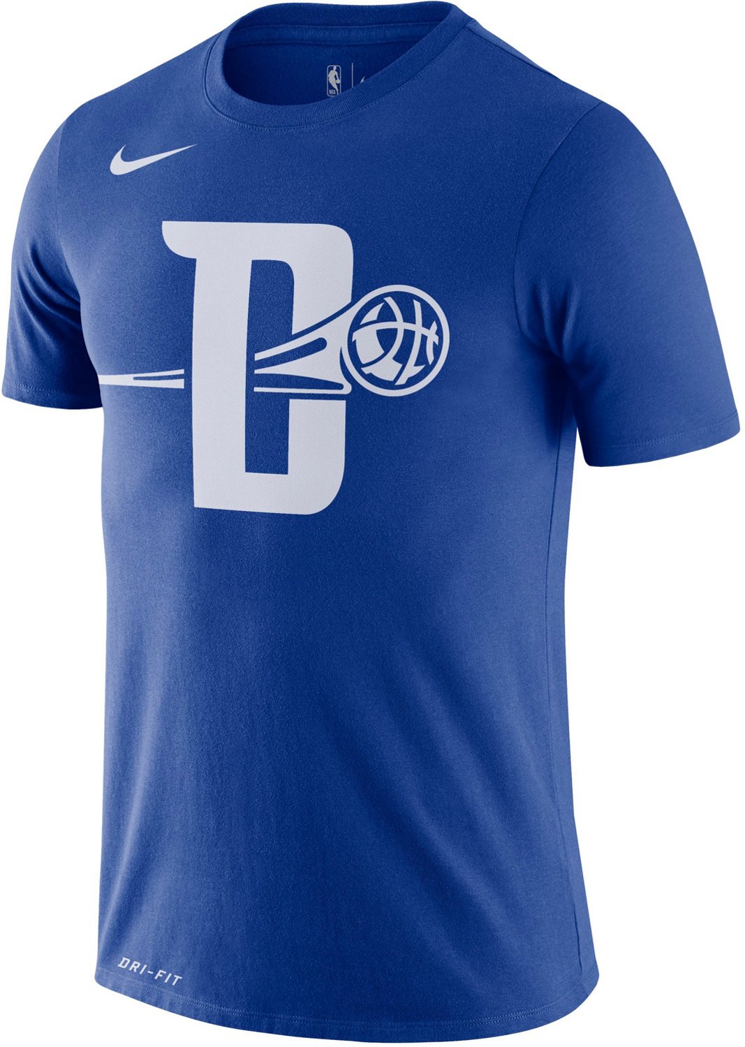 Nike Men's Detroit Pistons Dri-FIT City Edition Logo Fanwear T-shirt ...