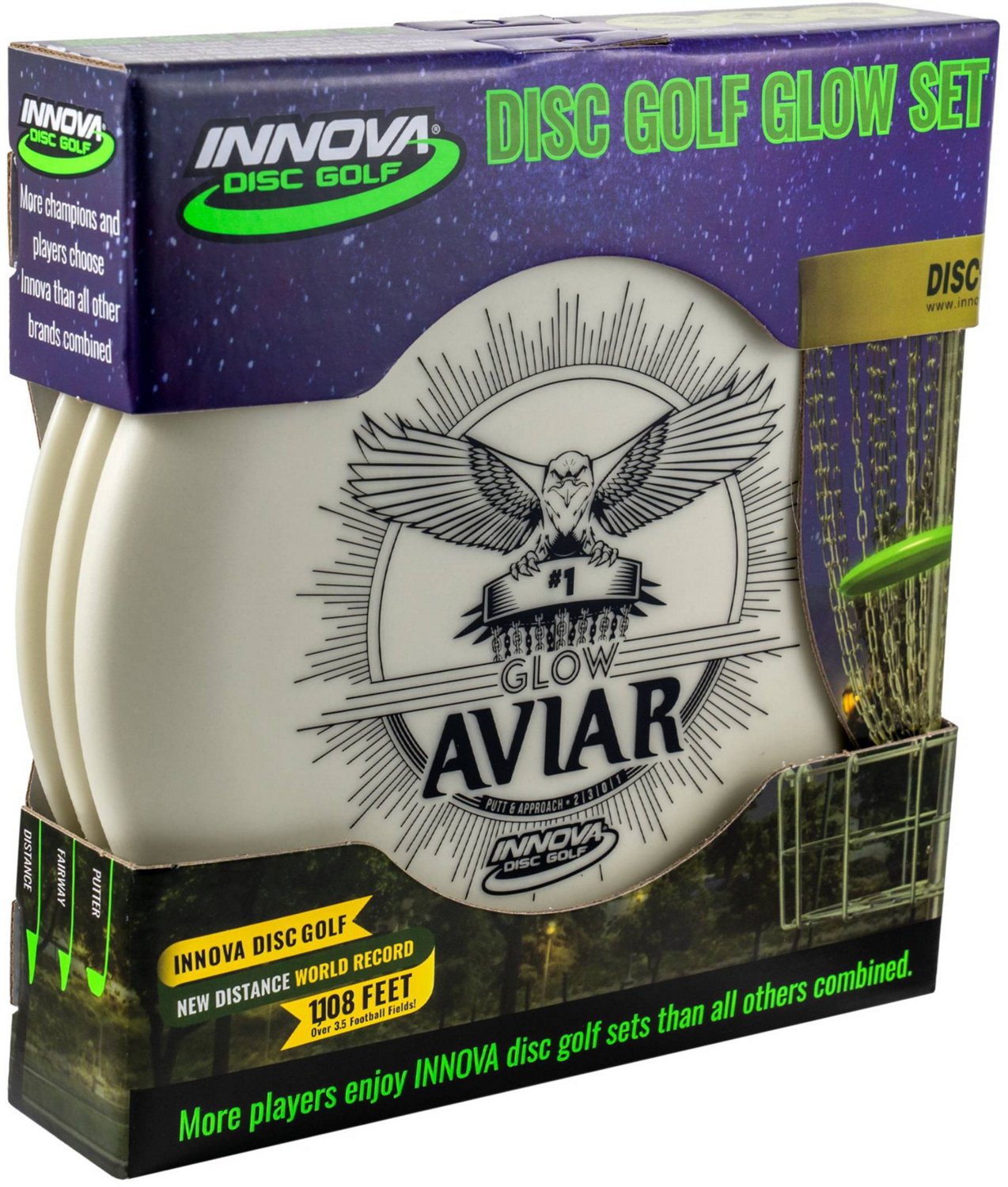 Innova Disc Golf Glow Dx 3 Disc Starter Set Academy