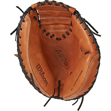 Wilson Adults' 2021 A900 34-in Catcher's Baseball Mitt (Right Handed)                                                           