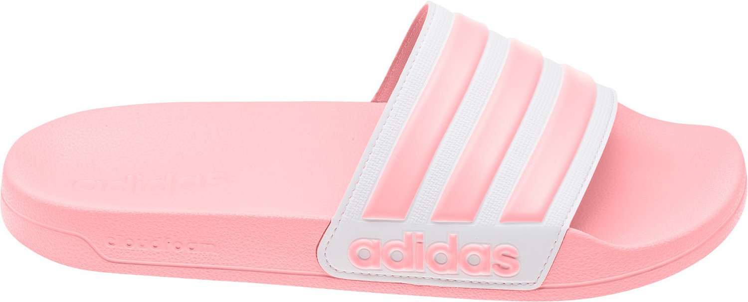 adidas light pink slides