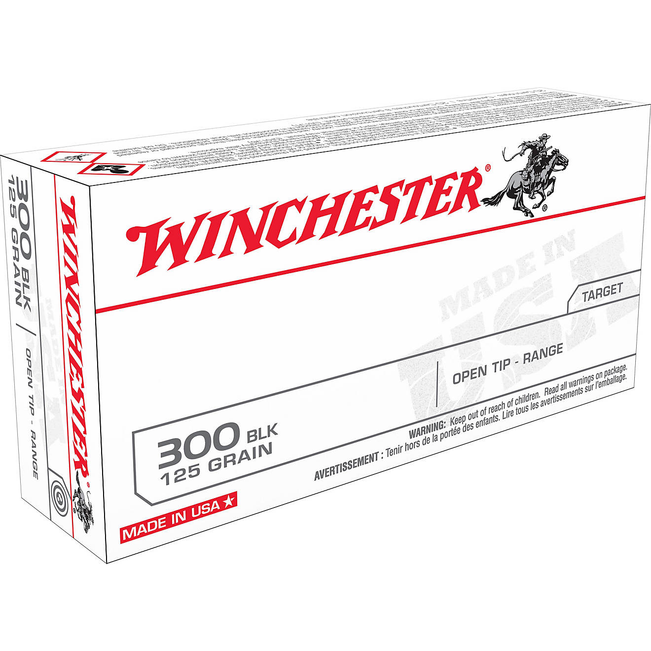 Winchester .300 Blackout 125-Grain Centerfire Rifle Ammunition - 20 Rounds                                                       - view number 1